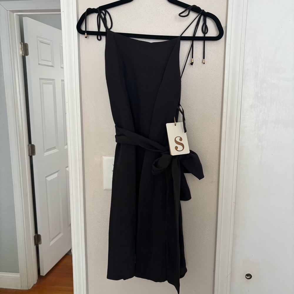 NWT Sabo Skirt Black Spaghetti Strap Mini Dress